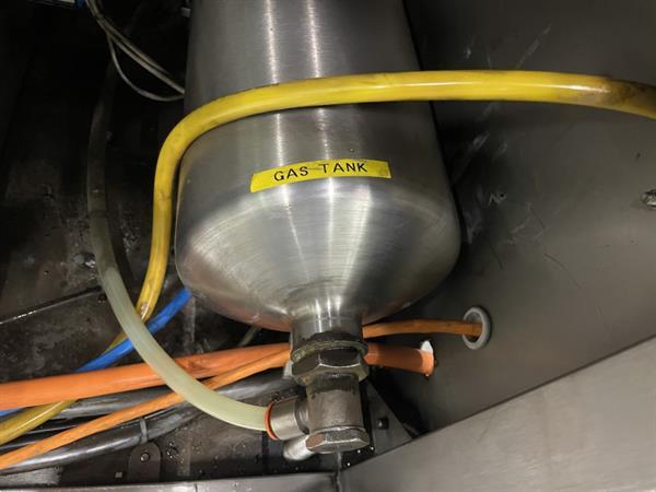 Grote foto g. mondini e 350 vg top seal verpakkingsmachine met ontnester agrarisch tuinbouw