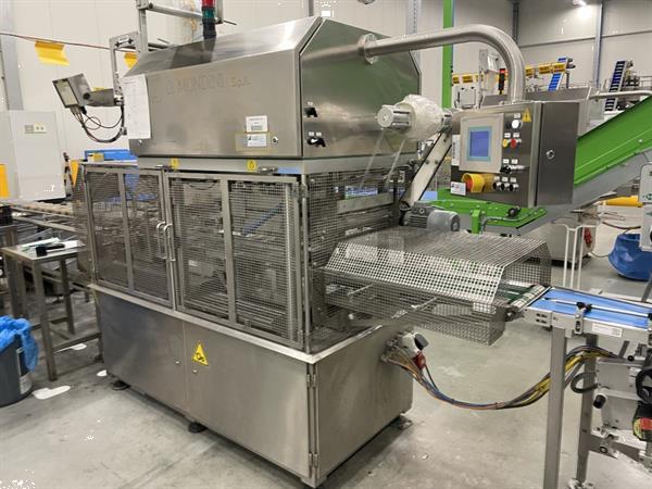 Grote foto g. mondini e 350 vg top seal verpakkingsmachine met ontnester agrarisch tuinbouw