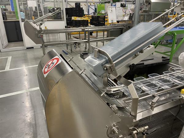 Grote foto g. mondini e 350 vg top seal verpakkingsmachine met ontnester agrarisch tuinbouw