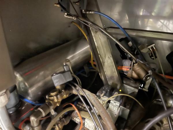 Grote foto g. mondini e 350 vg top seal verpakkingsmachine met ontnester agrarisch tuinbouw