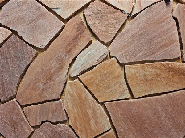 Grote foto muur flagstone doe het zelf en verbouw tegels