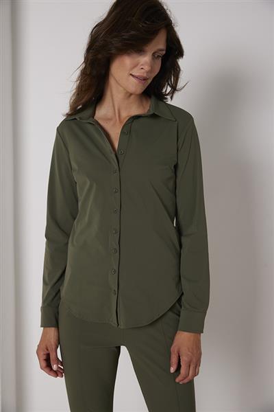 Grote foto travel blouse uni 60840 black kleding dames blouses