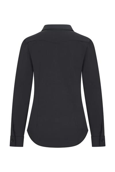 Grote foto travel blouse uni 60840 black kleding dames blouses