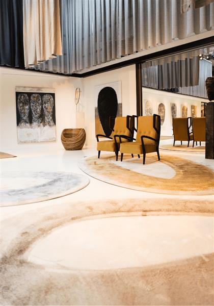 Grote foto mart visser vloerkleed brush ovale huis en inrichting woningdecoratie