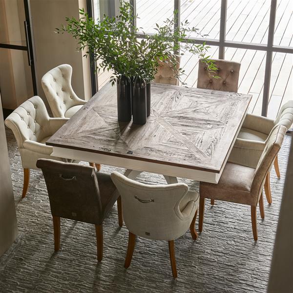 Grote foto eetkamerstoel george pellini vlas linnen huis en inrichting woningdecoratie