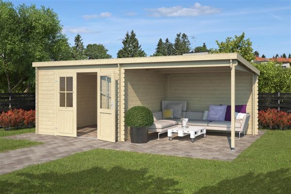 Grote foto tuinhuis orlando 601 4 x 312 cm promo tuin en terras tuinhuisjes en blokhutten