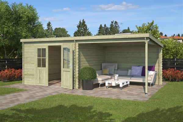 Grote foto tuinhuis orlando 601 4 x 312 cm promo tuin en terras tuinhuisjes en blokhutten