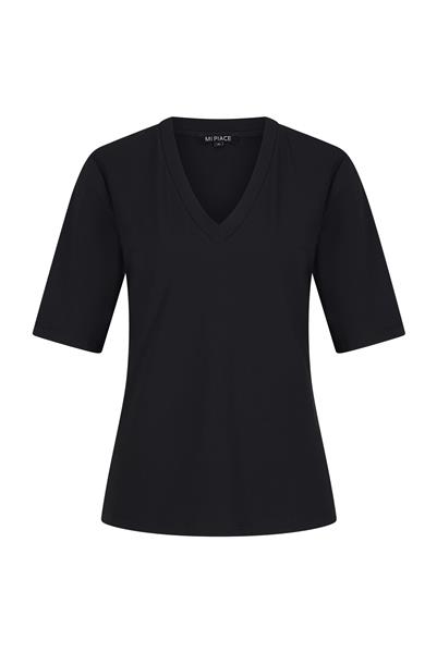 Grote foto travel t shirt uni black 2271 kleding dames overige kledingstukken