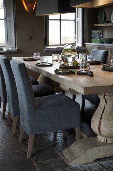 Grote foto eetkamerstoel bianka losse hoes huis en inrichting woningdecoratie