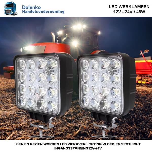 Grote foto combo beam led werklampen 60 vloed 40 spotlicht agrarisch tractor onderdelen
