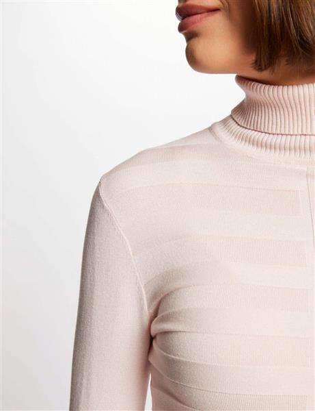 Grote foto long sleeved jumper turtleneck wine 132 mentos rose kleding dames overige kledingstukken