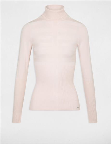Grote foto long sleeved jumper turtleneck wine 132 mentos rose kleding dames overige kledingstukken