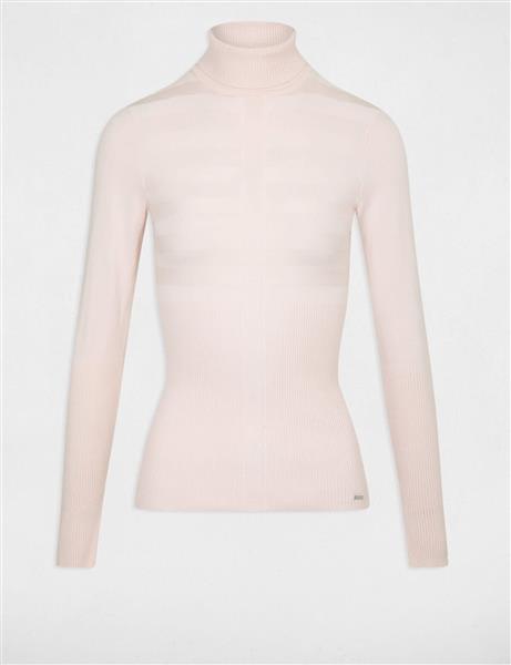 Grote foto long sleeved jumper turtleneck wine 132 mentos rose kleding dames overige kledingstukken