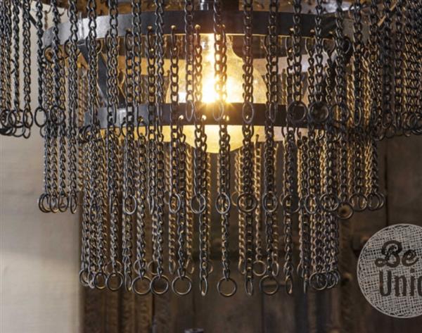 Grote foto landelijke metalen hanglamp katie h80xb50 cm huis en inrichting bankstellen