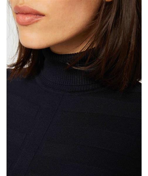Grote foto long sleeved jumper turtleneck wine 132 mentos navy kleding dames overige kledingstukken