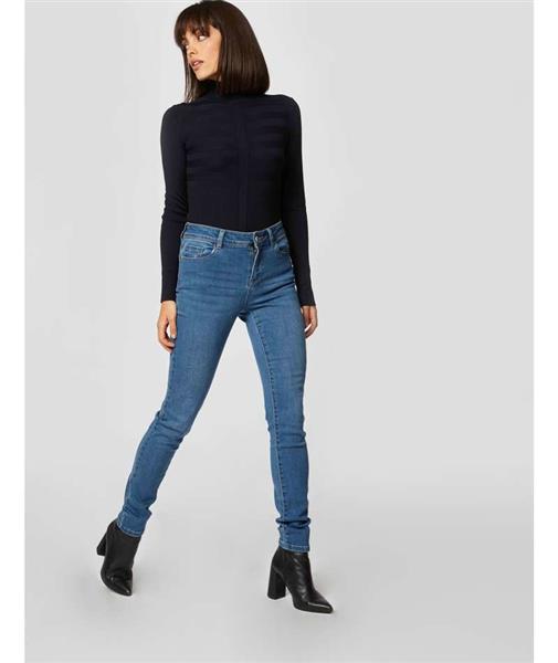 Grote foto long sleeved jumper turtleneck wine 132 mentos navy kleding dames overige kledingstukken