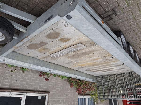 Grote foto hulco terrax 3 machinetransporter minigraver transporter dieplader agrarisch aanhangwagens