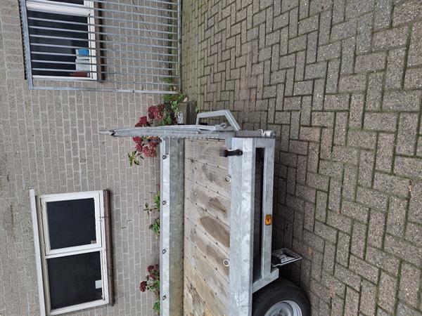 Grote foto hulco terrax 3 machinetransporter minigraver transporter dieplader agrarisch aanhangwagens