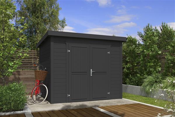 Grote foto tuinhuis blokhut mila 250x200x211 cm tuin en terras tuinhuisjes en blokhutten