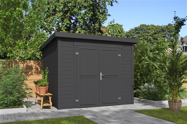 Grote foto tuinhuis blokhut mila 250x250x211 cm tuin en terras tuinhuisjes en blokhutten