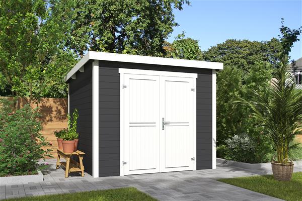 Grote foto tuinhuis blokhut mila 250x250x211 cm tuin en terras tuinhuisjes en blokhutten