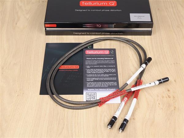 Grote foto tellurium q silver diamond highend audio interconnects rca 1 0 metre new audio tv en foto onderdelen en accessoires