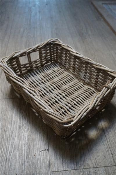 Grote foto lademand rotan grey l44 x b36 x h16 cm huis en inrichting complete badkamers