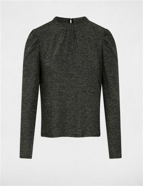 Grote foto top met lange mouwen 242 taylor zilver kleding dames overige kledingstukken