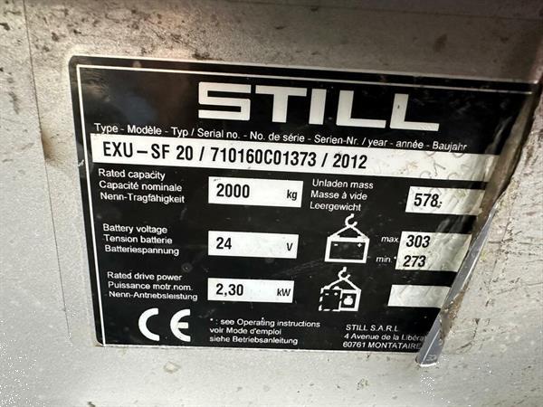 Grote foto vs 21909 elektrische palletwagen still exu sf 20 doe het zelf en verbouw hefwerktuigen