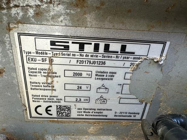 Grote foto vs 21197 elektrische palletwagen still exu sf 20 bj2018 doe het zelf en verbouw hefwerktuigen