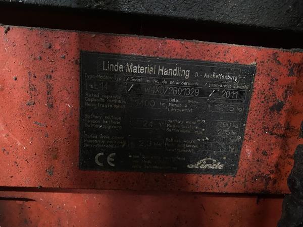 Grote foto linde heftruck stapelaar linde l14 triplo450 initiaal heffing accu2017 doe het zelf en verbouw hefwerktuigen