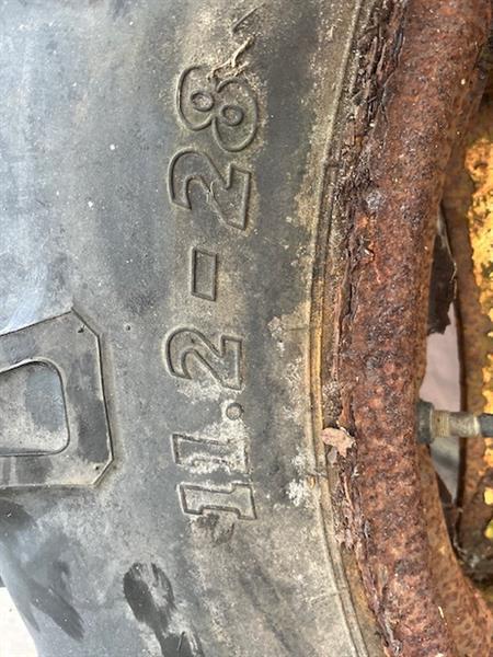 Grote foto trekkerband met velg set 11.2 r28 nr.14 agrarisch wielen
