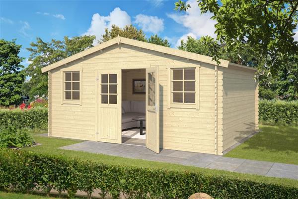 Grote foto tuinhuis blokhut udo 300 480 x 300 cm tuin en terras tuinhuisjes en blokhutten