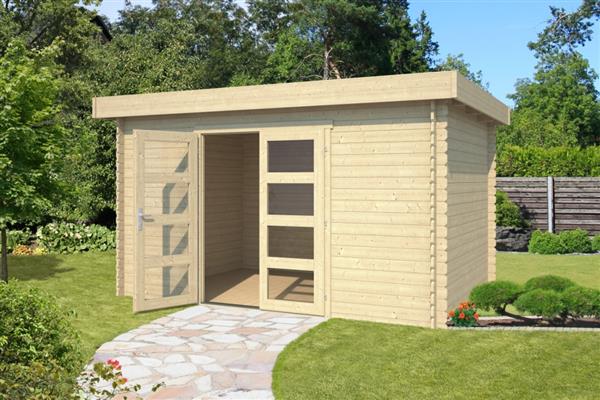 Grote foto tuinhuis blokhut mikkel 400 x 295 cm tuin en terras tuinhuisjes en blokhutten
