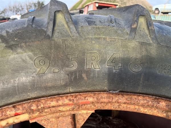 Grote foto trekkerband met velg set 9.5 r38 nr.21 agrarisch wielen