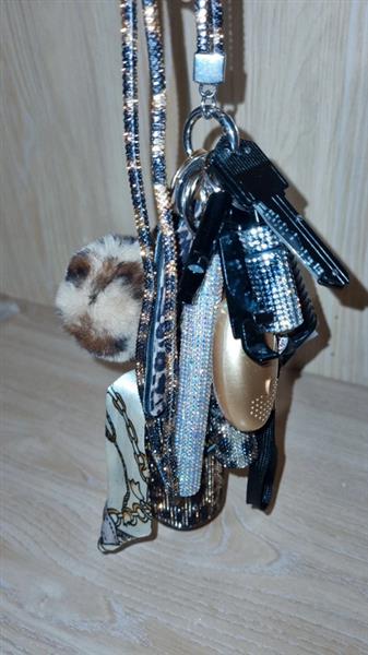 Grote foto 13piece defense keychain leopard pattern verzamelen sleutelhangers