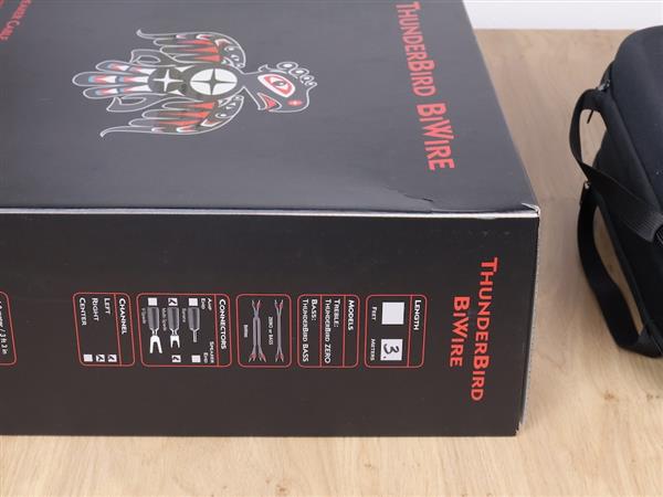 Grote foto audioquest thunderbird biwire combo highend audio speaker cables 3 0 metre audio tv en foto onderdelen en accessoires