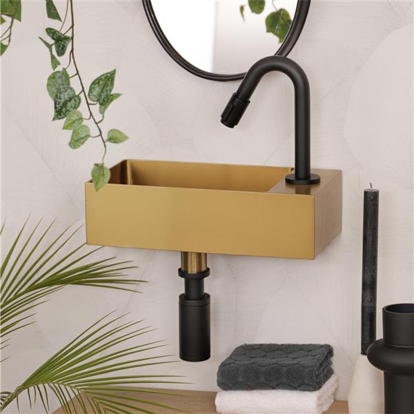 Grote foto fontein rvs goud h9 x b36 5 x d18 cm huis en inrichting complete badkamers