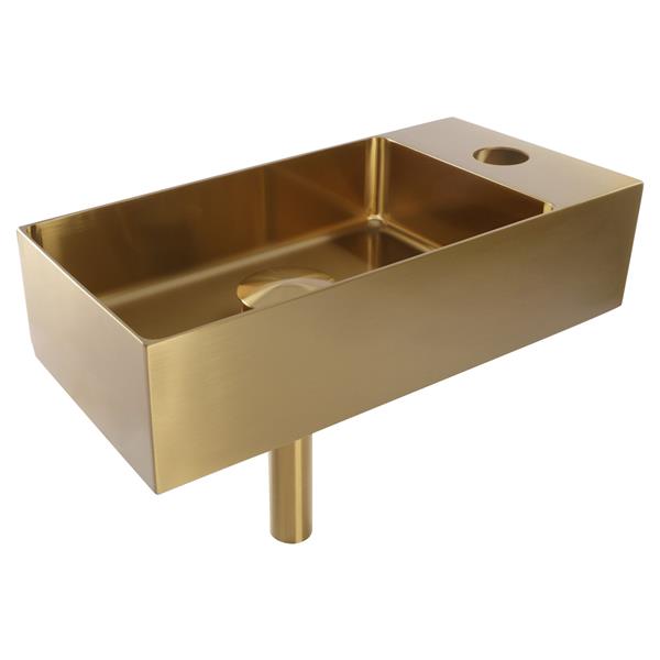 Grote foto fontein rvs goud h9 x b36 5 x d18 cm huis en inrichting complete badkamers