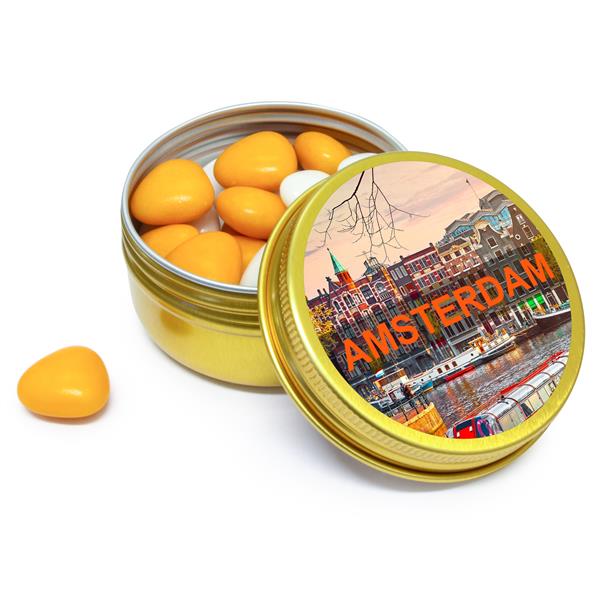 Grote foto souvenir doosjes amsterdam met bedrukking diversen cadeautjes en bonnen