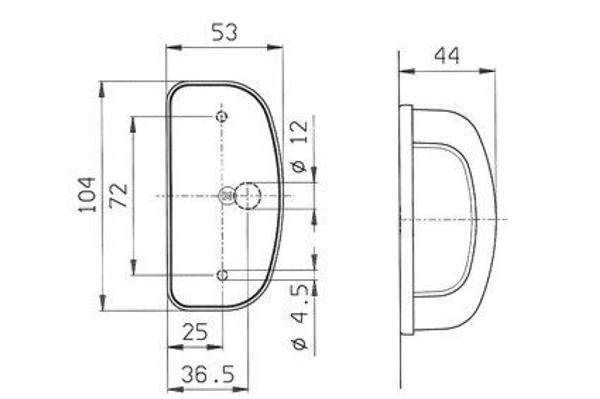 Grote foto jokon kentekenverlichting k158 opbouw caravans en kamperen caravan accessoires