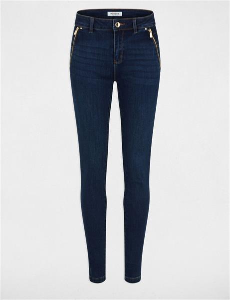 Grote foto skinny jeans with zipped details 241 pavel raw denim kleding dames broeken en pantalons