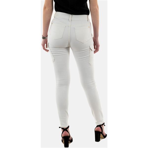 Grote foto skinny cargo trousers with buttons raw denim 232 pema3 off white kleding dames broeken en pantalons