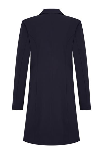 Grote foto travel lange blazer uni 2132 dark blue kleding dames jassen zomer