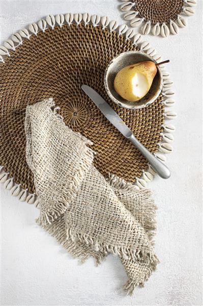 Grote foto the oh my gee placemat beige set van 4 huis en inrichting woningdecoratie