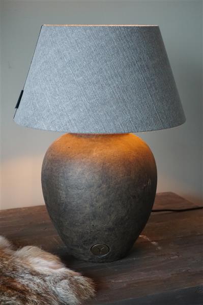 Grote foto lampenvoet classic majestic brown h24 x d21 cm huis en inrichting bankstellen