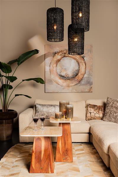 Grote foto arianna brown canvas wandpaneel ring huis en inrichting woningdecoratie