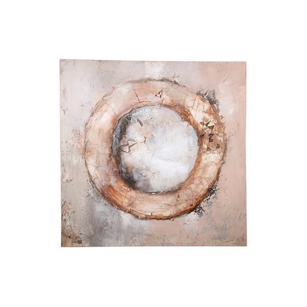 Grote foto arianna brown canvas wandpaneel ring huis en inrichting woningdecoratie