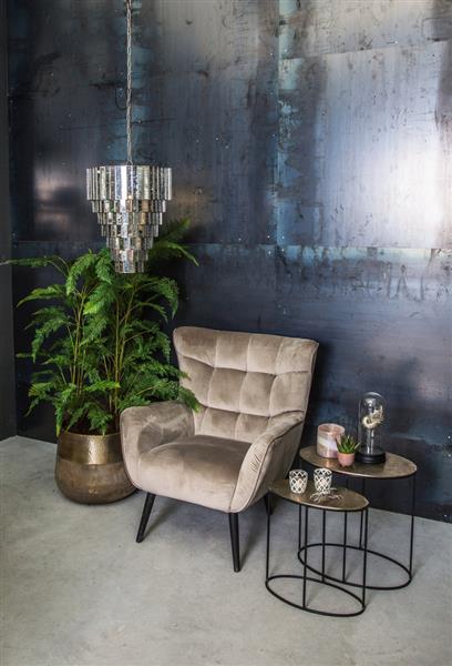 Grote foto ceylin zilveren stalen hanglamp 7 lagen s huis en inrichting woningdecoratie