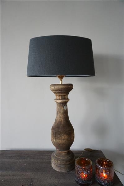 Grote foto lampenkap ovaal 40 22 cm linnen zwart huis en inrichting woningdecoratie